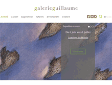 Tablet Screenshot of galerieguillaume.com